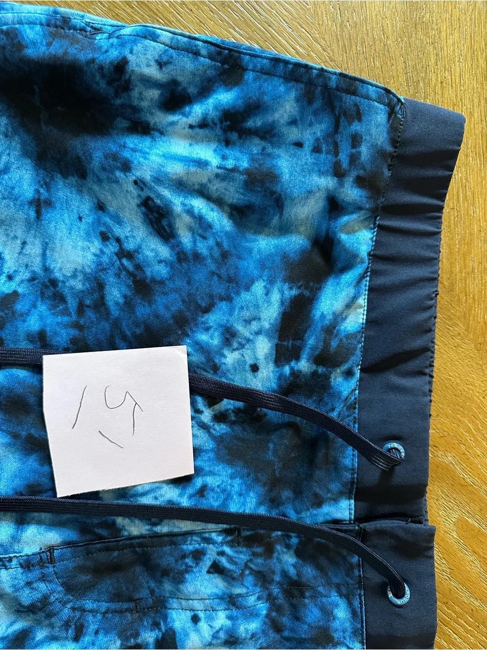 ZeroXposur Men’s Stretch Swim Trunks w   Zip Pocket Navy Dive Tie Dye Pool Beach